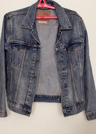Куртка  джинсова levi’s синя 2