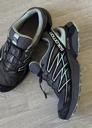 Кросівки чоловічі salomon gore-tex трекінгові сірі