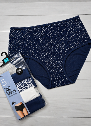 Шикарні брендові трусики з високою посадкою marks & spencer, оригінал 💙