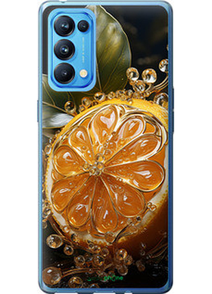 Чехол на oppo reno5 pro лимон "5647u-2239-8094", чехол для телефона