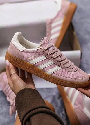 Кросівки жіночі adidas gazelle рожеві замшеві