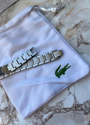 Чоловічий браслет lacoste — сталь 316l, регульована довжина, стильний металевий аксесуар