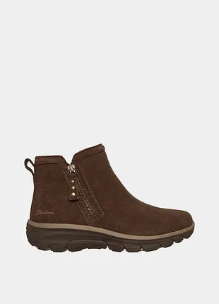 Оригінальні жіночі черевики  skechers / черевики  коричневого  кольору