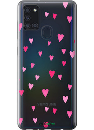 Чохол на samsung galaxy a21s a217f сердечка 2 "4763u-1943-8094", чохол для телефона