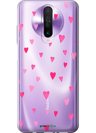 Чохол на xiaomi redmi k30 сердечка 2 "4763u-1836-8094", чохол для телефона
