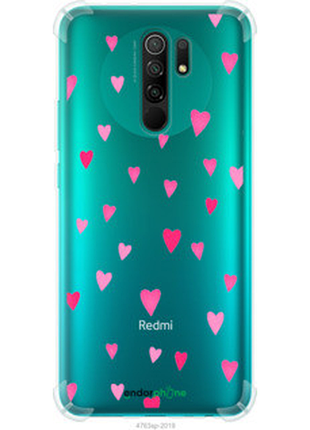 Чехол на xiaomi redmi 9 сердечки 2 "4763sp-2019-8094"