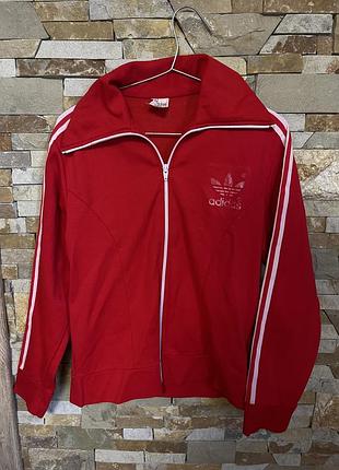 Кофта жіноча спортивна adidas червона бавовняна