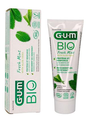 Зубна паста для зміцнення зубів gum bio fresh mint