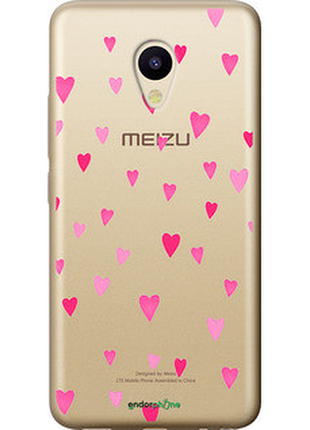 Чехол на meizu m5 сердечки 2 "4763u-420-8094", чехол для телефона