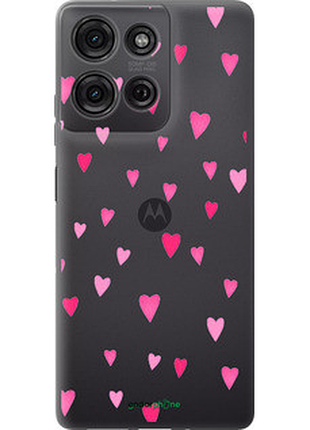 Чехол на motorola moto g75 5g сердечки 2 "4763u-3890-8094"