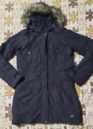 Зимняя парка куртка adidas xploric оригинал (р. 164 / s-m) в идеале