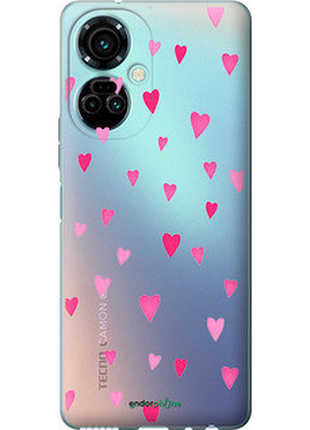 Чохол на tecno camon 19 pro (ci8n) сердечка 2 "4763u-2766-8094", чохол для телефона