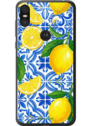 Чехол на motorola one grocery girl italian summer "6766u-1589-8094"