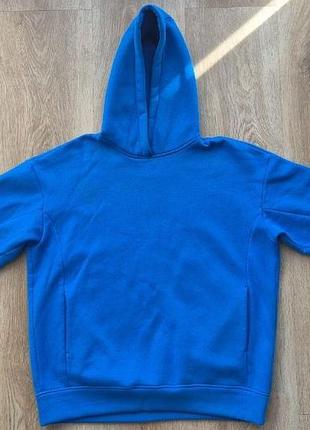 Синє утеплене худі must have oversize