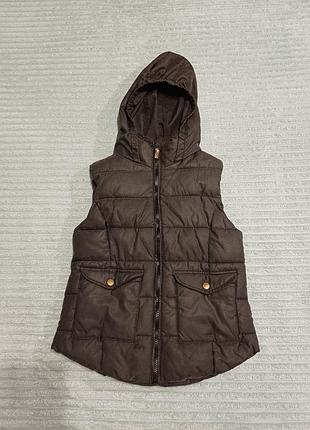 Дутая жилетка zara girls, размер l (148 см)