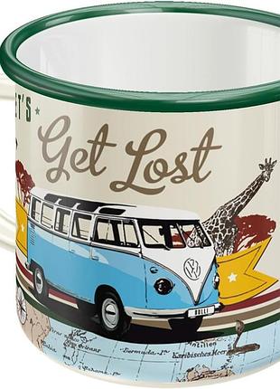 Эмалированная чашка vw bulli lets get nostalgic-art (43211)