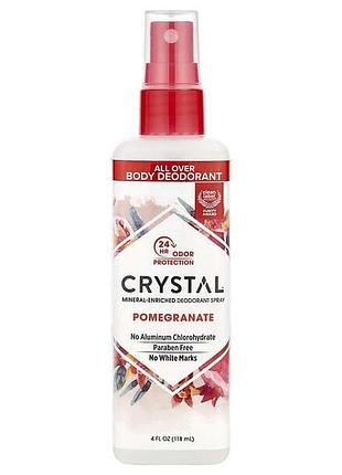 Спрей дезодорант crystal минеральный аромат граната без алюминия 118 мл