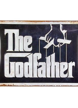 Табличка металева 20 x 30 см. godfather - logo nostalgic-art (22400)