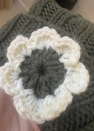 Класна шапочка hand made, вʼязана 3