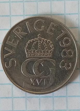 Швеция 5 крон 1983 год 2
