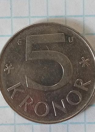 Швеція 5 крон 1983 рік