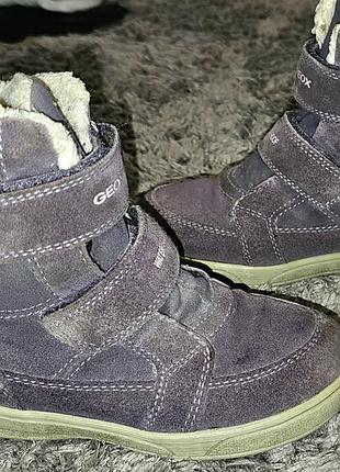 Зимові черевики geox waterproof р.29-18,5см стелька
