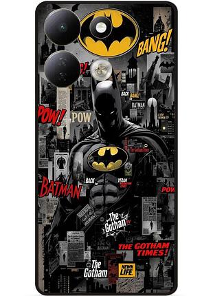 Чехол силиконовый бампер для xiaomi redmi 17 с рисунком batman бэтмен