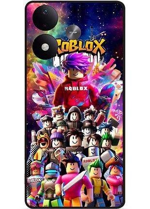 Силіконовий чохол бампер для xiaomi redmi note 17 з картинкою roblox роблокс