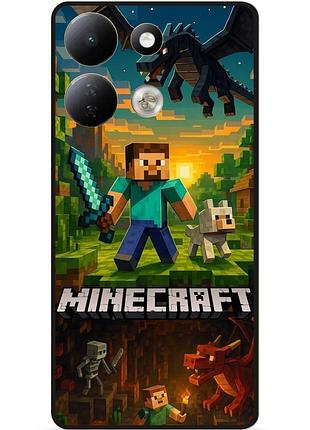 Силіконовий чохол бампер для xiaomi redmi 17 з картинкою майнкрафт minecraft