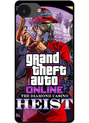 Силіконовий чохол бампер для iphone 16e з картинкою гта gta