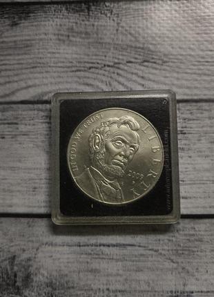 1 доллар 2009 авраам линкольн срібло