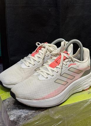 Adidas жіночі кросівки speedmotion white acid red cloud-white silver-metallic