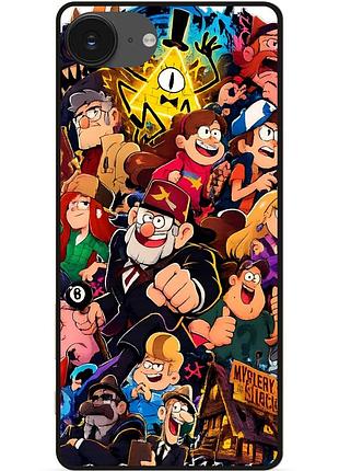 Силиконовый чехол бампер для iphone 17e с рисунком гравити фолз gravity falls