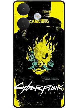 Чохол силіконовий бампер для xiaomi redmi note 17 pro з картинкою cyberpunk