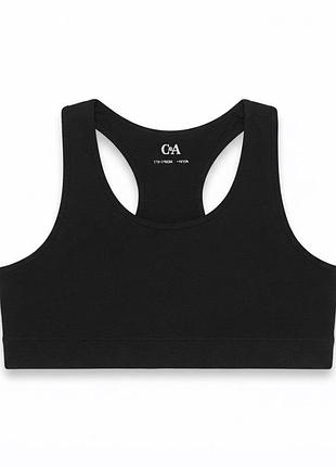 Топ бельевой для девочки c&amp;a черный bs001750 размер 170-176