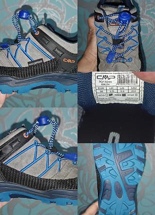 Детские треккинговые кроссовки cmp rigel low trekking shoes wp, размер 35 (стелька 23.1 см)