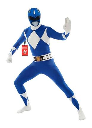 Новий карнавальний костюм-морфсьют синій рейнджер (power rangers morphsuit), розмір m