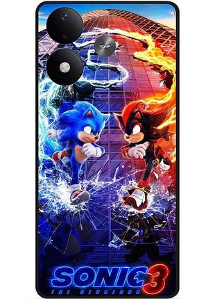 Силіконовий бампер чохол для xiaomi redmi note 17 з малюнком соник sonik