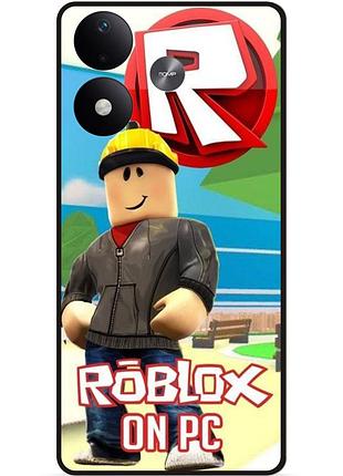 Силіконовий чохол бампер для xiaomi redmi note 17 з картинкою роблокс roblox