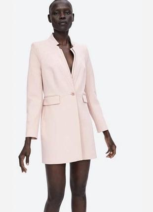 Жакет-блейзер жіночий zara рожевий