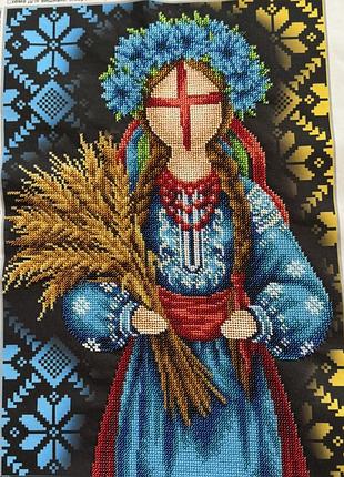 Картина з бісеру берегиня достатку