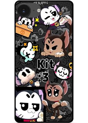Чехол силиконовый бампер для iphone 17e с рисунком бравл кит brawl kit