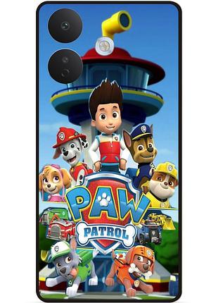 Силиконовый чехол бампер для xiaomi redmi note 17 pro с рисунком щенячий патруль paw patrol
