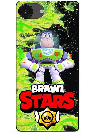 Чохол силіконовий бампер для iphone 16e з героєм бравл базз лайтер brawl
