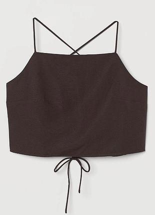 Топ приталений укорочений h&amp;m