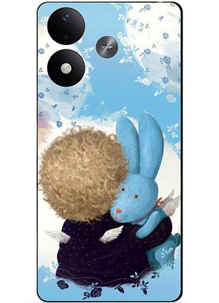 Чехол силиконовый бампер для xiaomi redmi note 17 с рисунком любимый зайка гапчинская