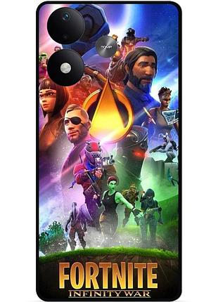 Силиконовый чехол бампер для xiaomi redmi note 17 с рисунком fortnite фортнайт