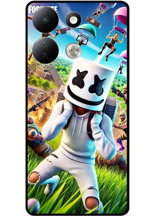 Силиконовый чехол бампер для xiaomi redmi 17 с рисунком фортнайт fortnite