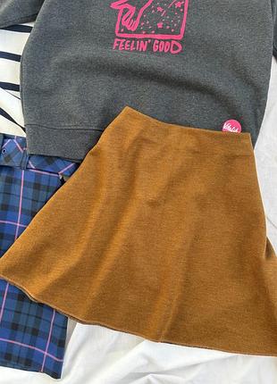 Спідничка гірчичного кольору zara
