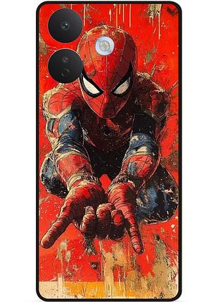 Силиконовый бампер чехол для xiaomi redmi note 17 pro с рисунком spider man человек паук майлз моралес